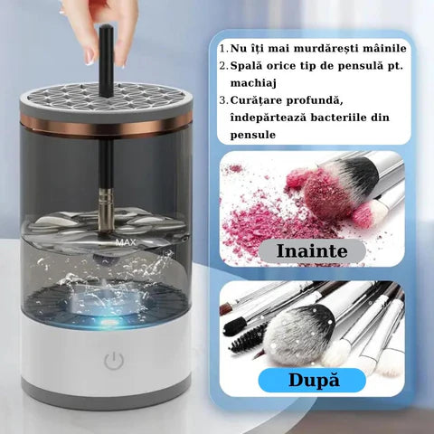 Curățător electric pentru pensule de machiaj
